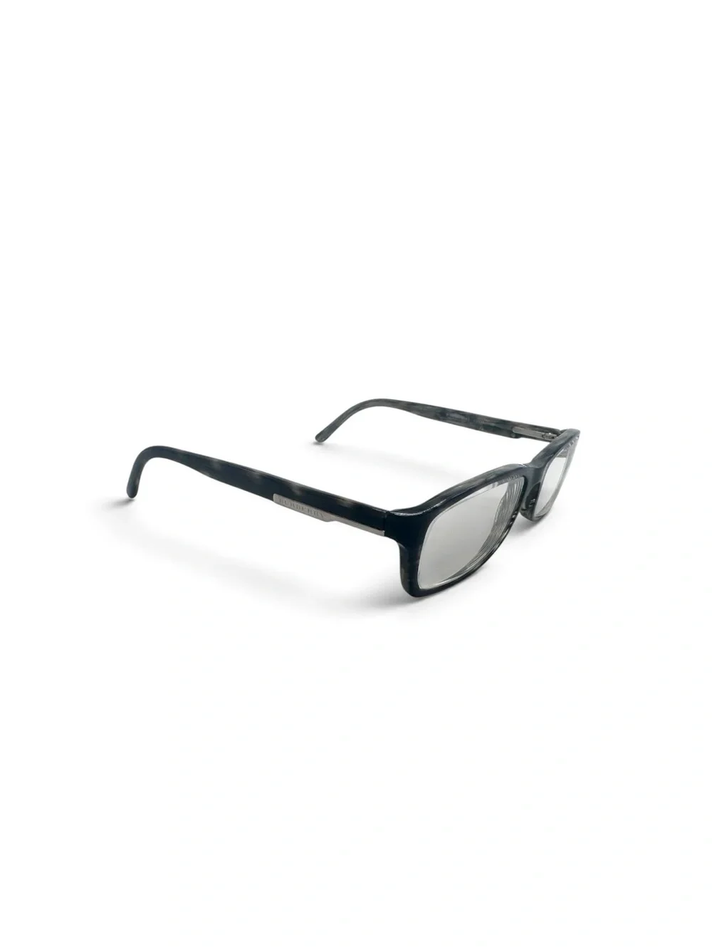 Burberry B2076 3145 Gray Black Rectangle Prescription Eyeglasses 52-16-135